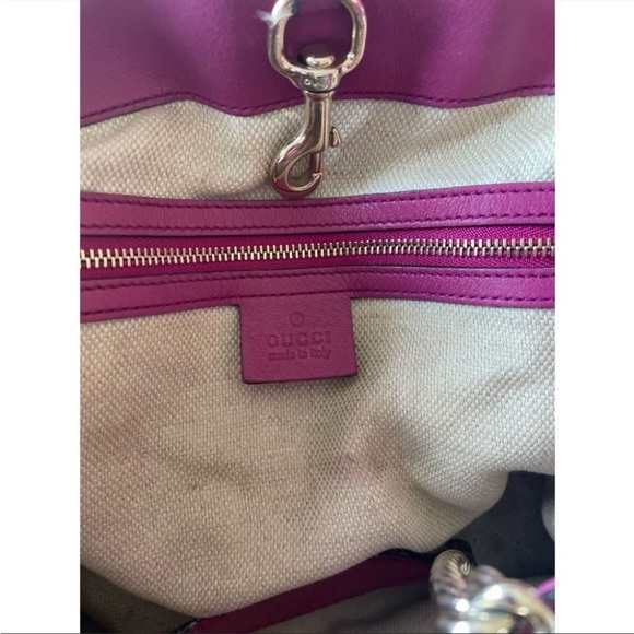 Gucci Soho medium size/Gucci Soho Medium Black Double Leather Chain Shoulder Bag - Picture 6 of 16